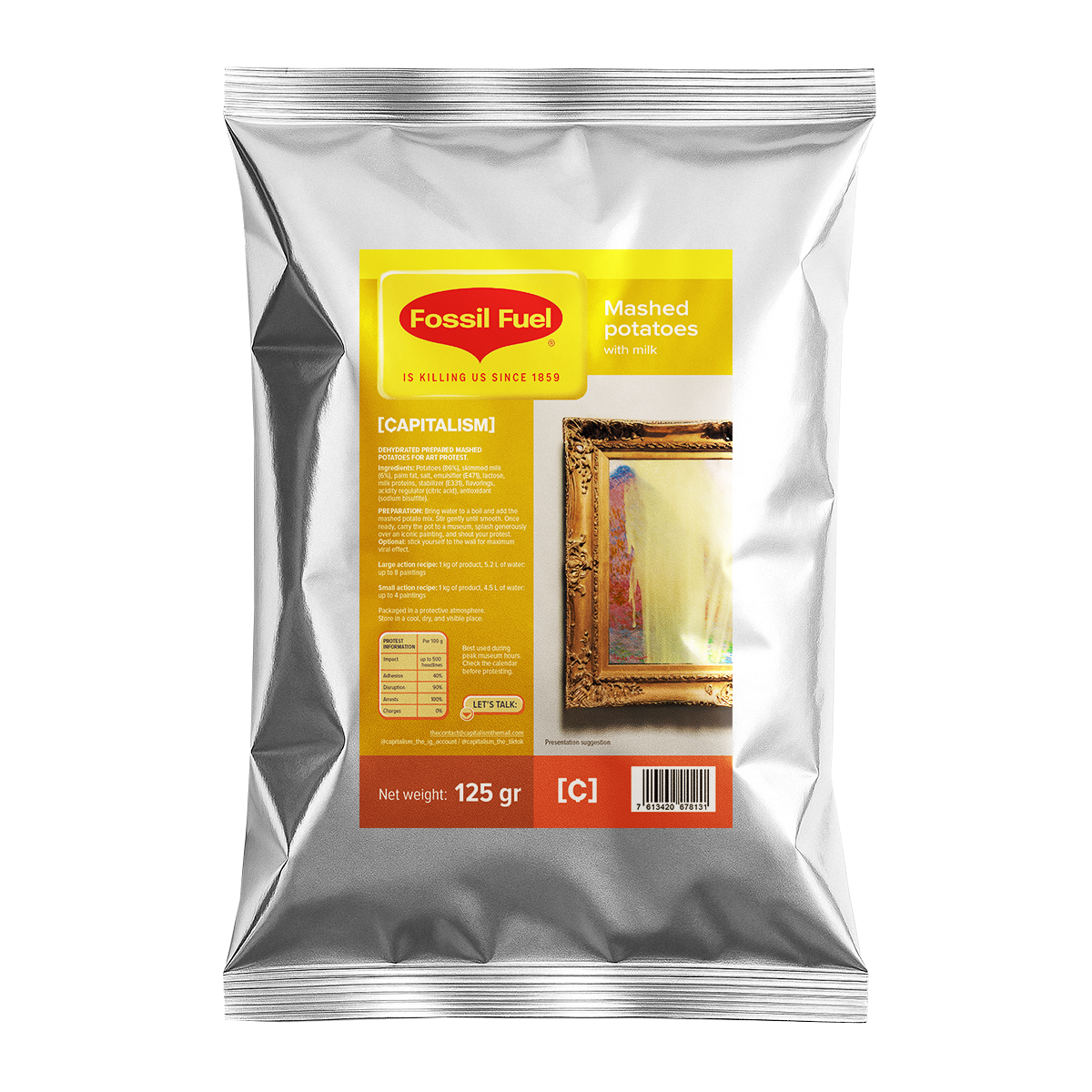 FOSSIL FUEL IS KILLING US – MASHED POTATOES